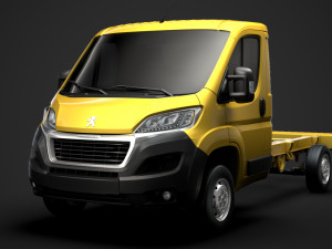peugeot boxer chassis truck single cab 3450wb2020 3D 모델