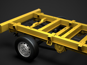 peugeot boxer chassis truck single cab 3450wb2020 3D 모델