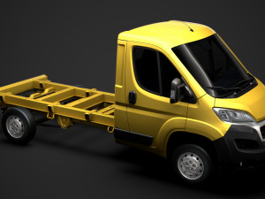 peugeot boxer chassis truck single cab 3450wb2020 3D 모델