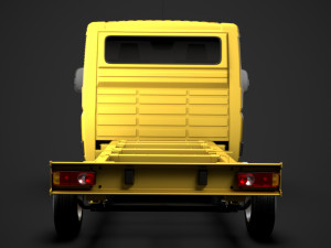 peugeot boxer chassis truck single cab 3450wb2020 3D 모델