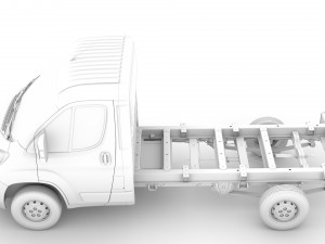 peugeot boxer chassis truck single cab 3450wb2020 3D 모델