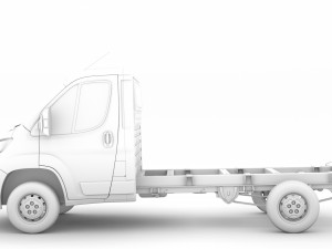 peugeot boxer chassis truck single cab 3450wb2020 3D 모델