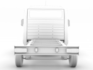 peugeot boxer chassis truck single cab 3450wb2020 3D 모델
