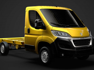 peugeot boxer chassis truck single cab 3450wb2020 3D 모델