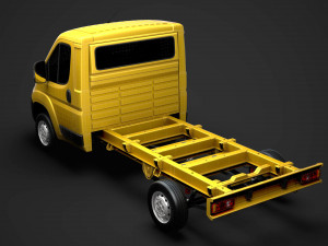 peugeot boxer chassis truck single cab 3450wb2020 3D 모델