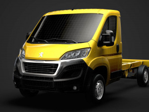 peugeot boxer chassis truck single cab 3450wb2020 3D 모델