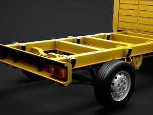 peugeot boxer chassis truck single cab 3450wb2020 3D 모델