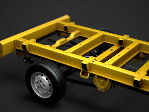 peugeot boxer chassis truck single cab 3450wb2020 3D 모델