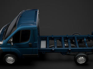 peugeot boxer chassis truck single cab 3450wb 2014 3D मॉडल