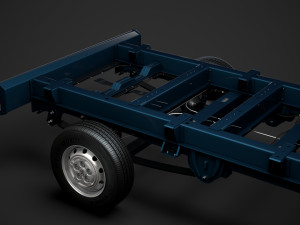 peugeot boxer chassis truck single cab 3450wb 2014 3D मॉडल