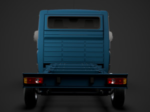 peugeot boxer chassis truck single cab 3450wb 2014 3D मॉडल