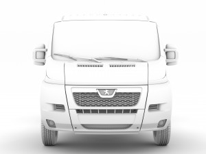 peugeot boxer chassis truck single cab 3450wb 2014 3D मॉडल