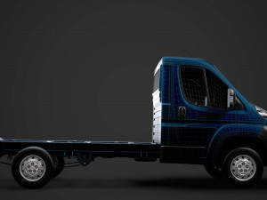 peugeot boxer chassis truck single cab 3450wb 2014 3D मॉडल