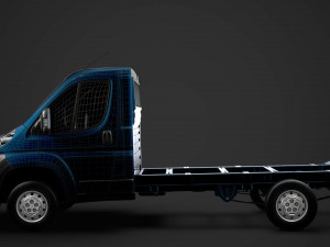 peugeot boxer chassis truck single cab 3450wb 2014 3D मॉडल