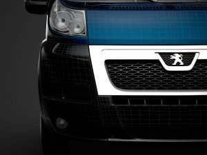 peugeot boxer chassis truck single cab 3450wb 2014 3D मॉडल