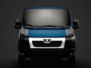 peugeot boxer chassis truck single cab 3450wb 2014 3D मॉडल