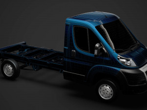 peugeot boxer chassis truck single cab 3450wb 2014 3D मॉडल