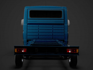 peugeot boxer chassis truck single cab 3450wb 2014 3D मॉडल