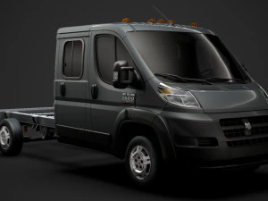 telaio ram promaster camion doppia cabina 4035 wb 2019 Modello 3D