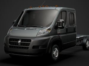 ram promaster chassis truck crew cab 4035 wb 2019 Modelo 3D
