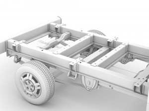 ram promaster chassis truck crew cab 4035 wb 2019 Modelo 3D