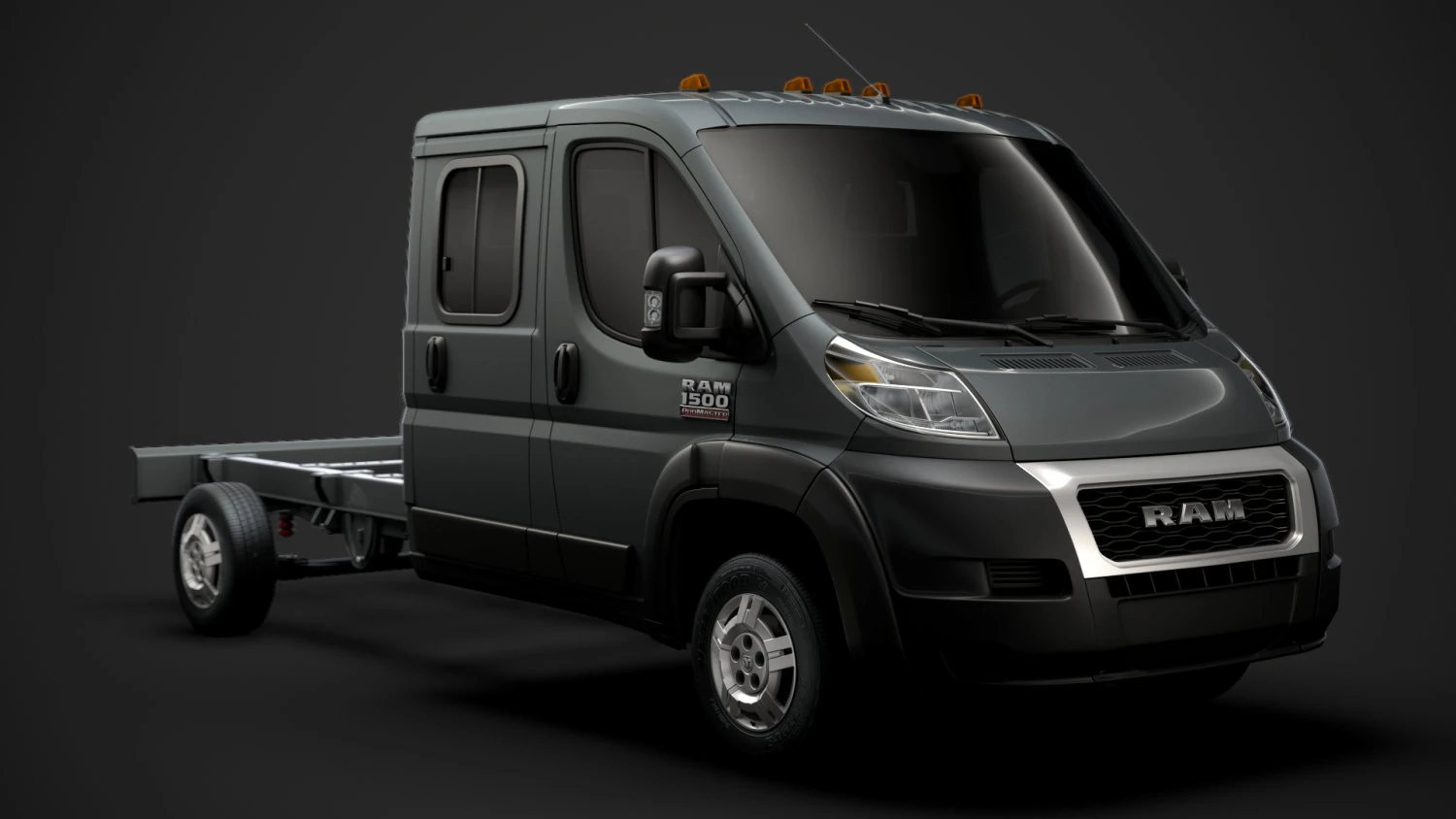 ram promaster chassis truck crew cab 4035 wb 2020 3D Model .c4d .max .obj .3ds .fbx .stl .blend 