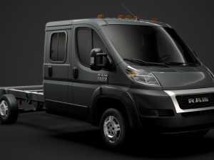 ram promaster chassis truck crew cab 4035 wb 2020 3D 模型