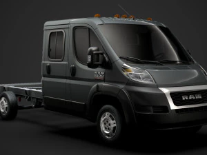 ram promaster chassis caminh&atilde;o cabine dupla 4035 wb 2020 Modelo 3D