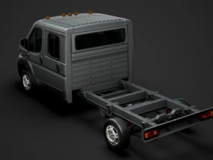 ram promaster chassis truck crew cab 4035 wb 2020 3D Model