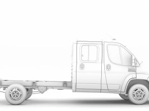 ram promaster chassis truck crew cab 4035 wb 2020 3D Model