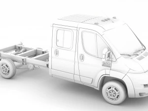 ram promaster chassis truck crew cab 4035 wb 2020 3D Model