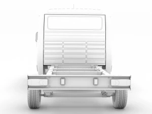 ram promaster chassis truck crew cab 4035 wb 2020 3D Model