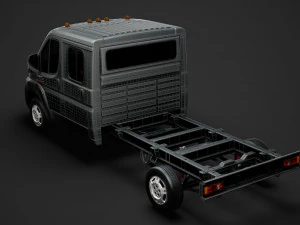 ram promaster chassis truck crew cab 4035 wb 2020 3D Model