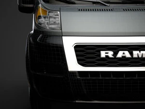 ram promaster chassis truck crew cab 4035 wb 2020 3D Model