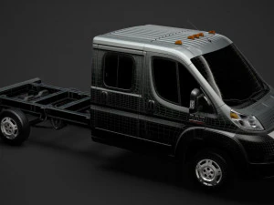 ram promaster chassis truck crew cab 4035 wb 2020 3D Model