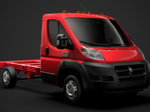 ram promaster chassis truck single cab 3450 wb 2019 3D Model