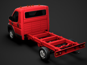 ram promaster chassis truck single cab 3450 wb 2019 3D Model