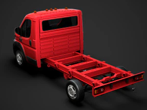 ram promaster chassis truck single cab 3450 wb 2019 3D Model