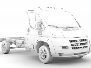ram promaster chassis truck single cab 3450 wb 2019 3D Model