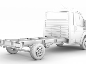 ram promaster chassis truck single cab 3450 wb 2019 3D Model