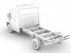 ram promaster chassis truck single cab 3450 wb 2019 3D Model