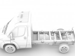 ram promaster chassis truck single cab 3450 wb 2019 3D Model