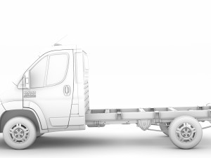 ram promaster chassis truck single cab 3450 wb 2019 3D Model
