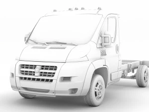 ram promaster chassis truck single cab 3450 wb 2019 3D Model