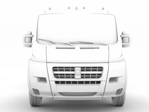 ram promaster chassis truck single cab 3450 wb 2019 3D Model