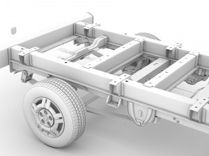 ram promaster chassis truck single cab 3450 wb 2019 3D Model