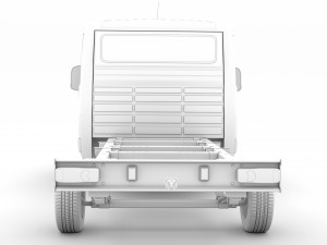 ram promaster chassis truck single cab 3450 wb 2019 3D Model