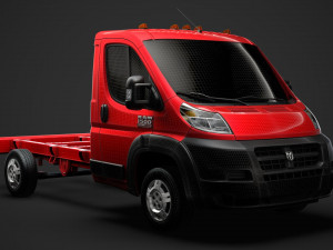 ram promaster chassis truck single cab 3450 wb 2019 3D Model