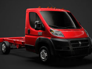 ram promaster chassis truck single cab 3450 wb 2019 3D Model