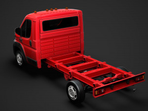 ram promaster chassis truck single cab 3450 wb 2019 3D Model